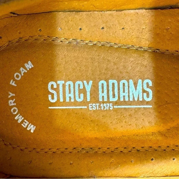 Stacy Adam men’s brown leather loafers Size 11.5 labeled medium but runs narrow main image 7